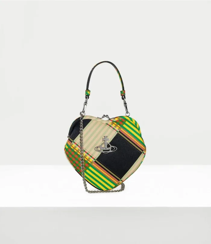Wallets And Purses Women Vivienne Westwood Belle Heart Frame Purse In CombatTartan