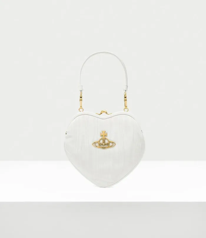 Wallets And Purses Women Vivienne Westwood Belle Heart Frame Purse In Cream