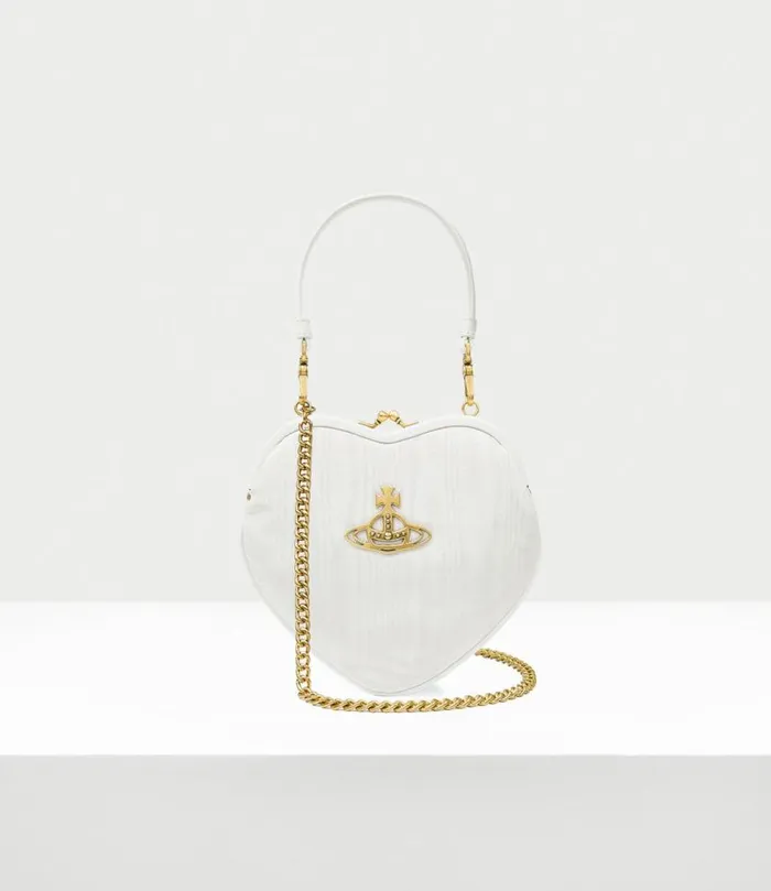 Wallets And Purses Women Vivienne Westwood Belle Heart Frame Purse In Cream