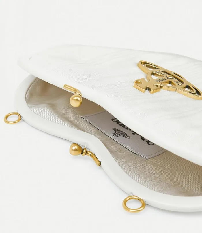 Wallets And Purses Women Vivienne Westwood Belle Heart Frame Purse In Cream