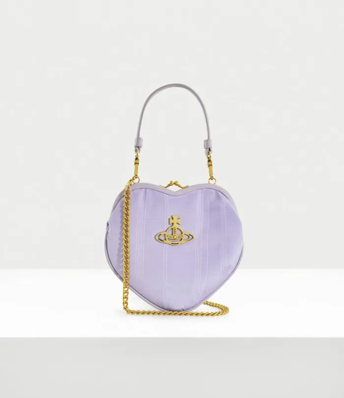 Wallets And Purses Women Vivienne Westwood Belle Heart Frame Purse In Lilac