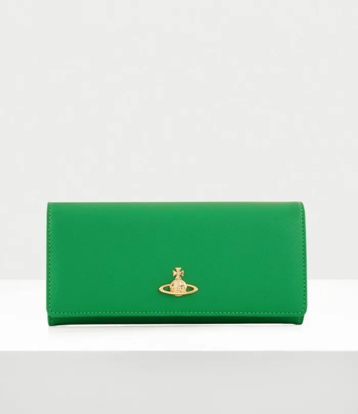 Wallets And Purses Women Vivienne Westwood Classic Credit Card Wallet In Green Wallets And Purses Women Vivienne Westwood Classic Credit Card Wallet In Green