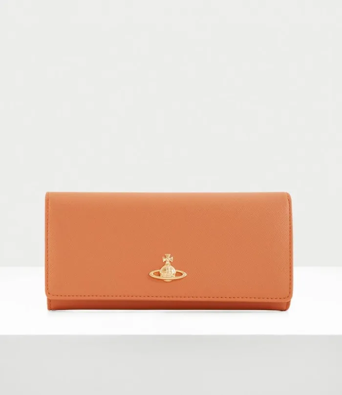 Wallets And Purses Women Vivienne Westwood Classic Credit Card Wallet In Orange Wallets And Purses Women Vivienne Westwood Classic Credit Card Wallet In Orange