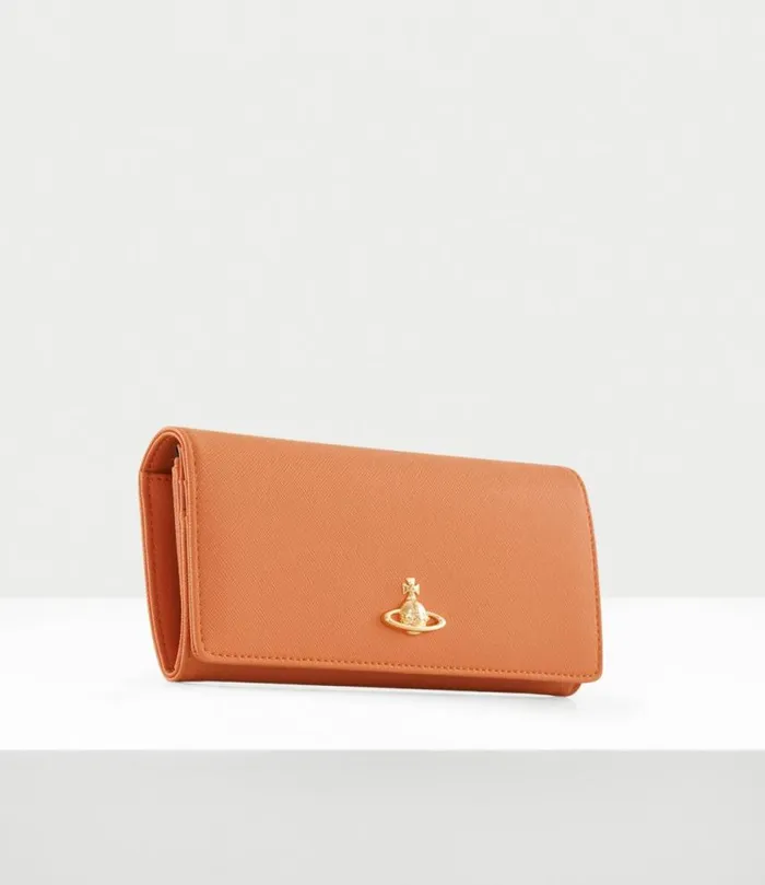 Wallets And Purses Women Vivienne Westwood Classic Credit Card Wallet In Orange
