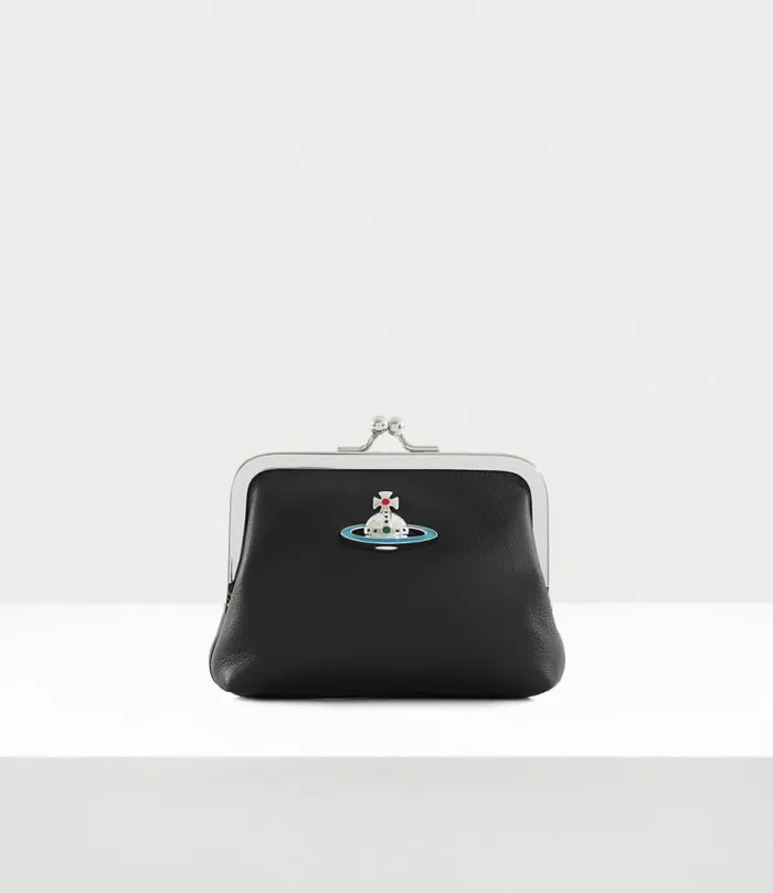 Wallets And Purses Women Vivienne Westwood Frame Coin Purse In Black