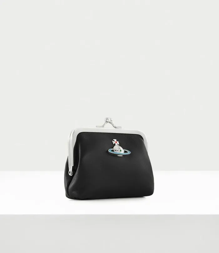 Wallets And Purses Women Vivienne Westwood Frame Coin Purse In Black