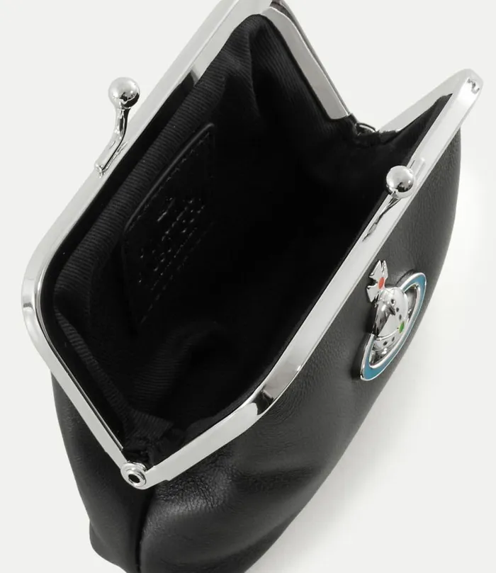 Wallets And Purses Women Vivienne Westwood Frame Coin Purse In Black