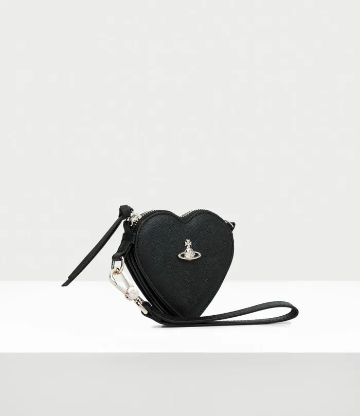 Wallets And Purses Women Vivienne Westwood Heart Wristlet In Black