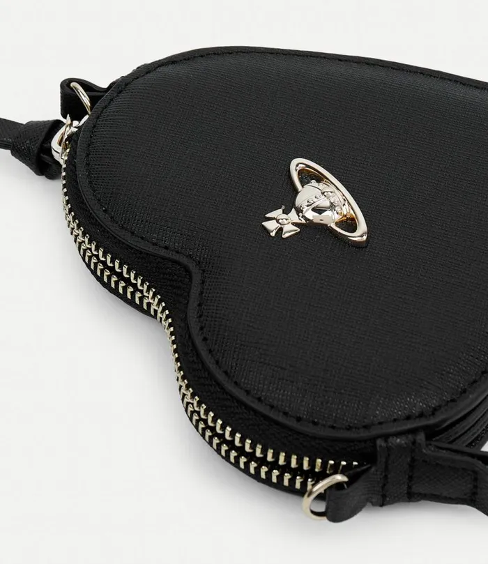 Wallets And Purses Women Vivienne Westwood Heart Wristlet In Black