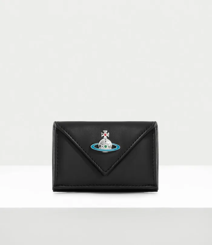 Wallets And Purses Women Vivienne Westwood Nappa Envelope Billfold With Pocket In Black Wallets And Purses Women Vivienne Westwood Nappa Envelope Billfold With Pocket In Black