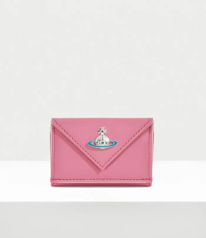 Wallets And Purses Women Vivienne Westwood Nappa Envelope Billfold With Pocket In Pink Wallets And Purses Women Vivienne Westwood Nappa Envelope Billfold With Pocket In Pink