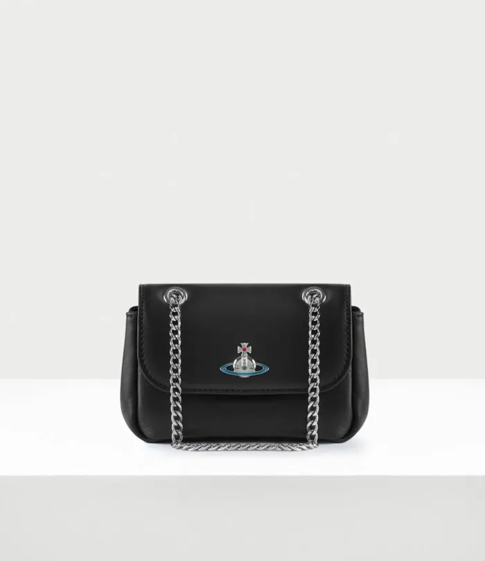 Wallets And Purses Women Vivienne Westwood Nappa Small Purse With Chain In Black Wallets And Purses Women Vivienne Westwood Nappa Small Purse With Chain In Black
