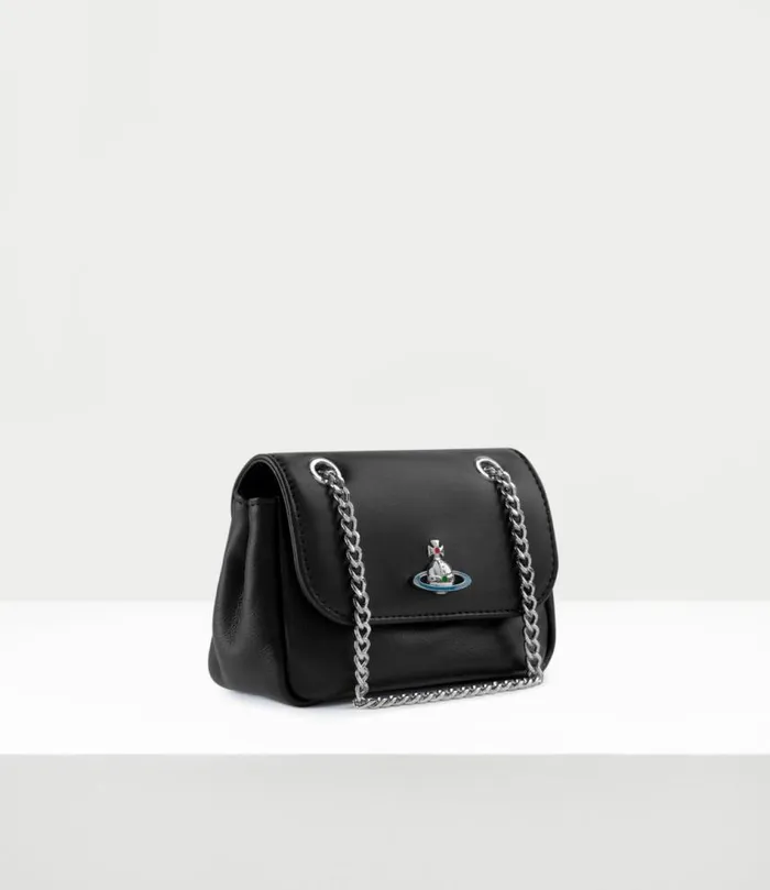 Wallets And Purses Women Vivienne Westwood Nappa Small Purse With Chain In Black
