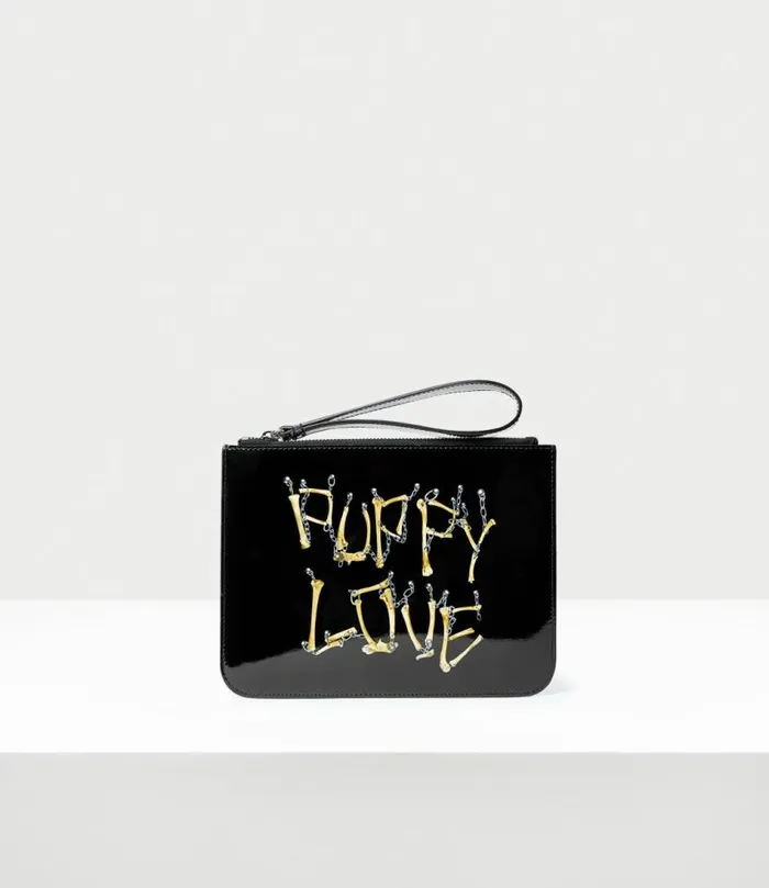 Wallets And Purses Women Vivienne Westwood Puppy Love Pouch In BonesNChain