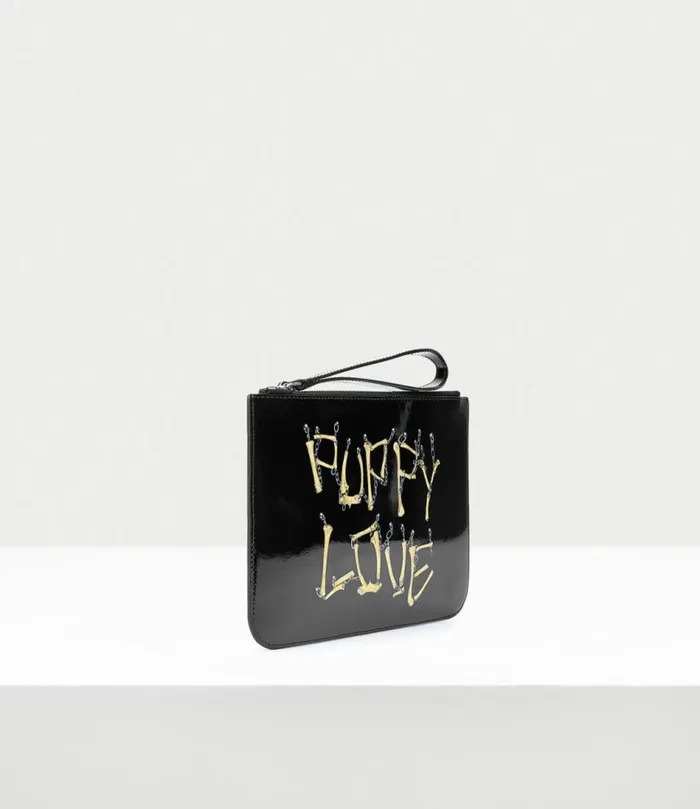 Wallets And Purses Women Vivienne Westwood Puppy Love Pouch In BonesNChain