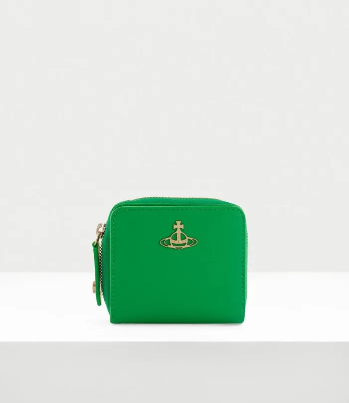 Wallets And Purses Women Vivienne Westwood ReVegan Medium Zip Wallet In BrightGreen Wallets And Purses Women Vivienne Westwood ReVegan Medium Zip Wallet In BrightGreen
