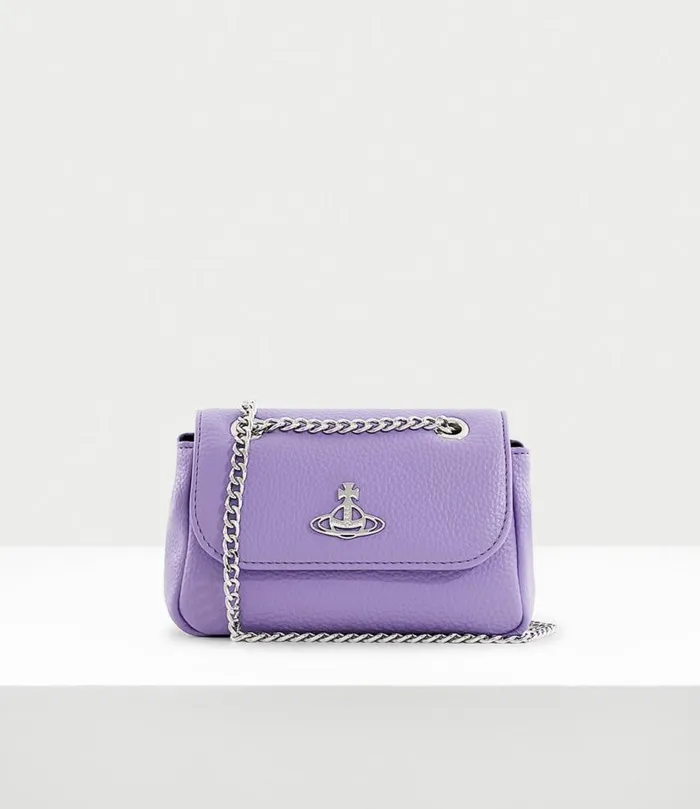 Wallets And Purses Women Vivienne Westwood ReVegan Small Purse With Chain In Purple Wallets And Purses Women Vivienne Westwood ReVegan Small Purse With Chain In Purple