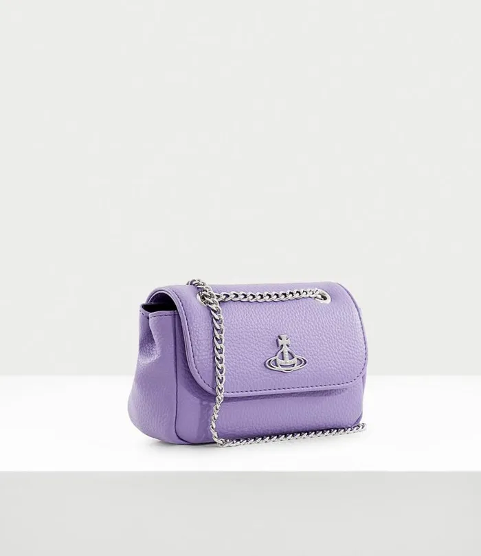 Wallets And Purses Women Vivienne Westwood ReVegan Small Purse With Chain In Purple