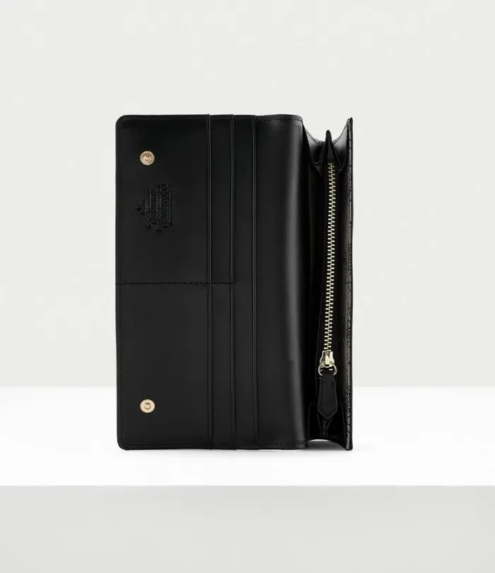 Wallets And Purses Women Vivienne Westwood Saffiano Classic Credit Card Wallet In Black