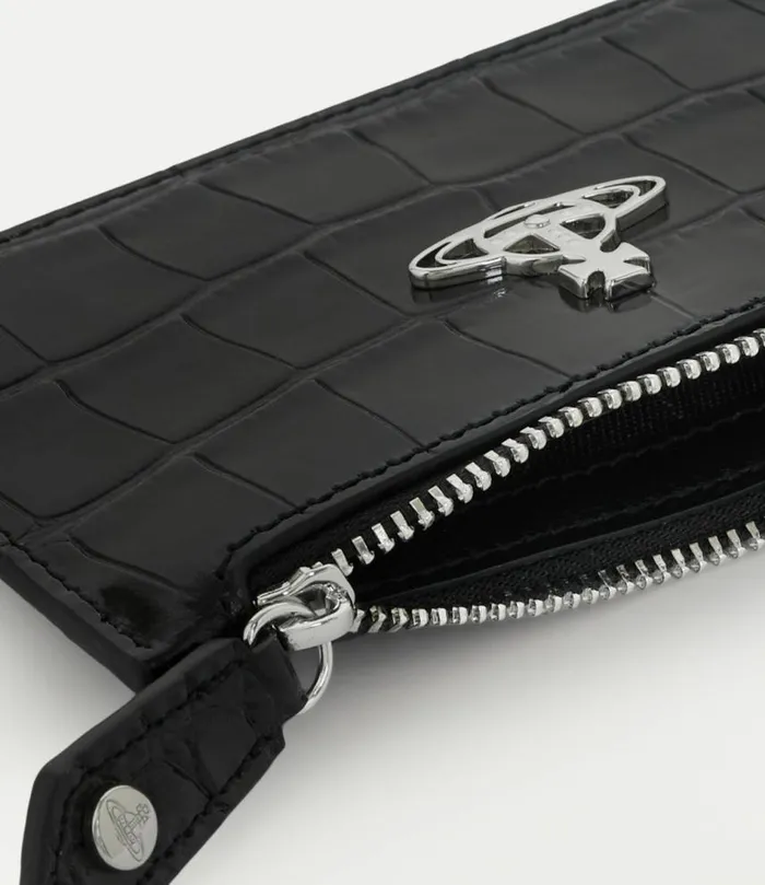 Wallets And Purses Women Vivienne Westwood Slim Long Card Holder In Black