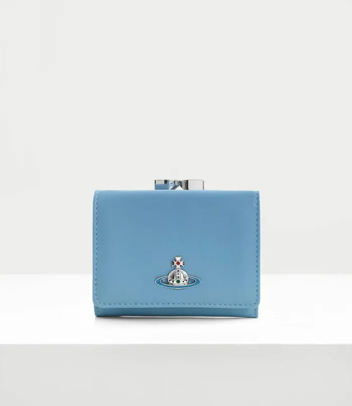 Wallets And Purses Women Vivienne Westwood Small Frame Wallet In Blue