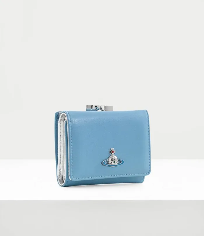 Wallets And Purses Women Vivienne Westwood Small Frame Wallet In Blue