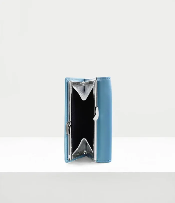 Wallets And Purses Women Vivienne Westwood Small Frame Wallet In Blue