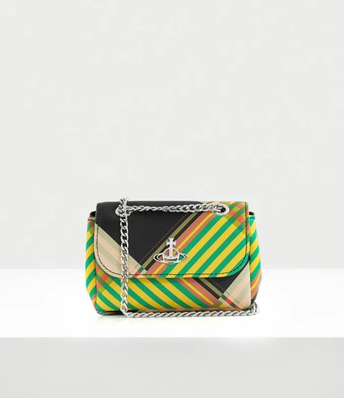 Wallets And Purses Women Vivienne Westwood Small Purse With Chain In CombatTartan Wallets And Purses Women Vivienne Westwood Small Purse With Chain In CombatTartan