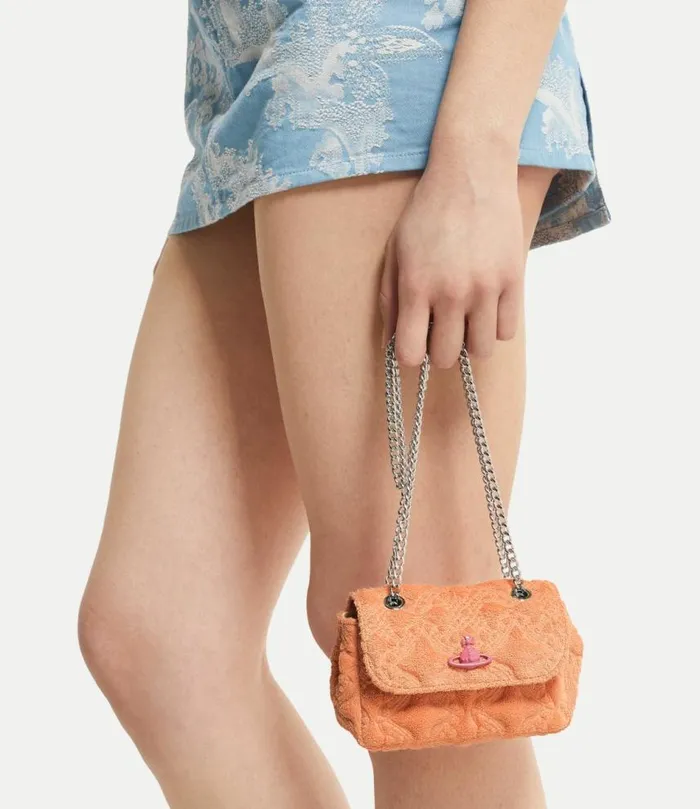 Wallets And Purses Women Vivienne Westwood Small Purse With Chain In Peach