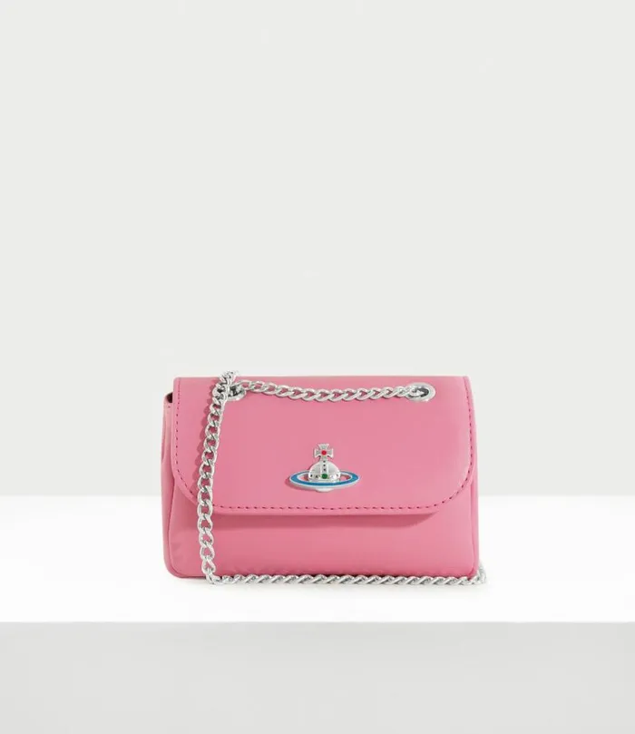 Wallets And Purses Women Vivienne Westwood Small Purse With Chain In Pink