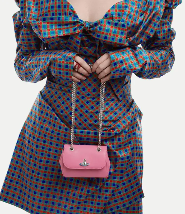Wallets And Purses Women Vivienne Westwood Small Purse With Chain In Pink