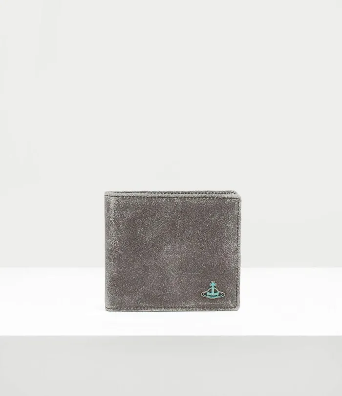 Wallets Men Vivienne Westwood Distressed Man Wallet In Grey