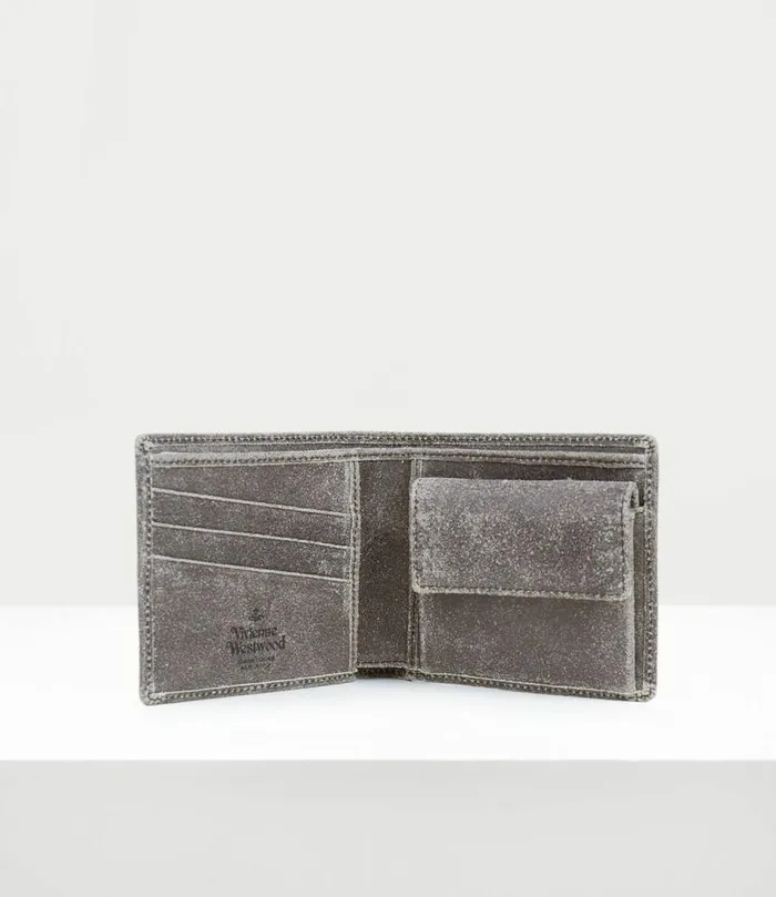 Wallets Men Vivienne Westwood Distressed Man Wallet In Grey