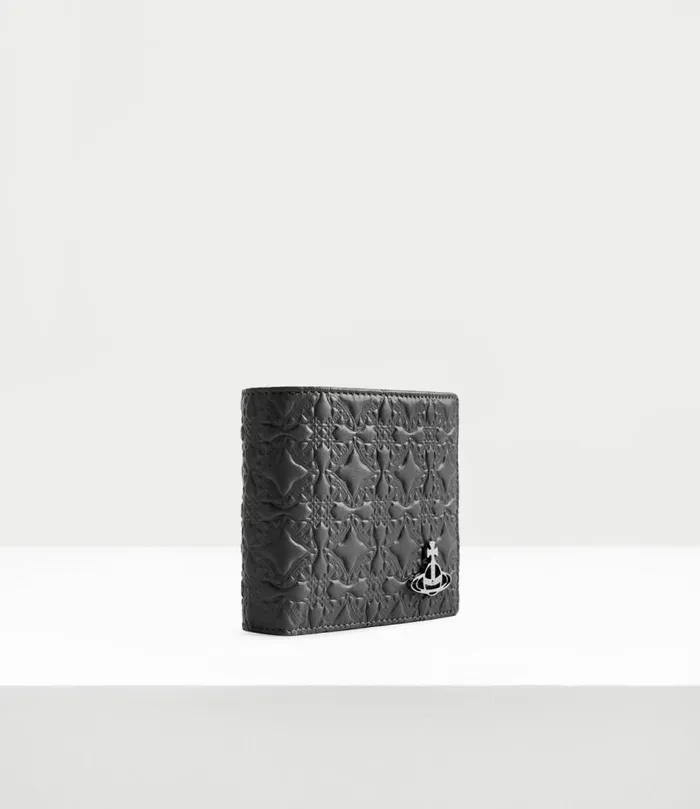 Wallets Men Vivienne Westwood Embossed Man Billfold In Black