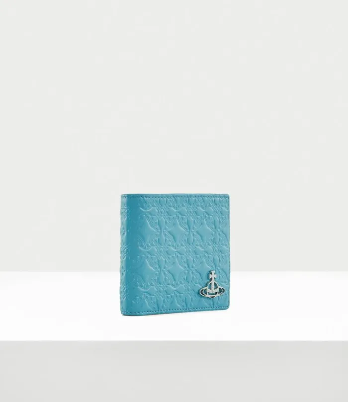 Wallets Men Vivienne Westwood Embossed Man Billfold In Blue