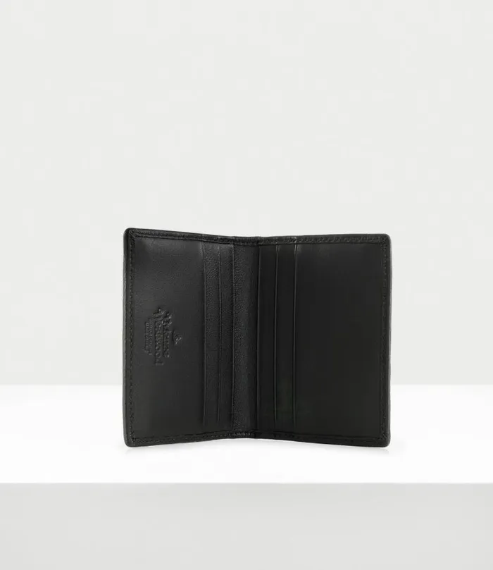 Wallets Men Vivienne Westwood Embossed Man Card Holder In Black