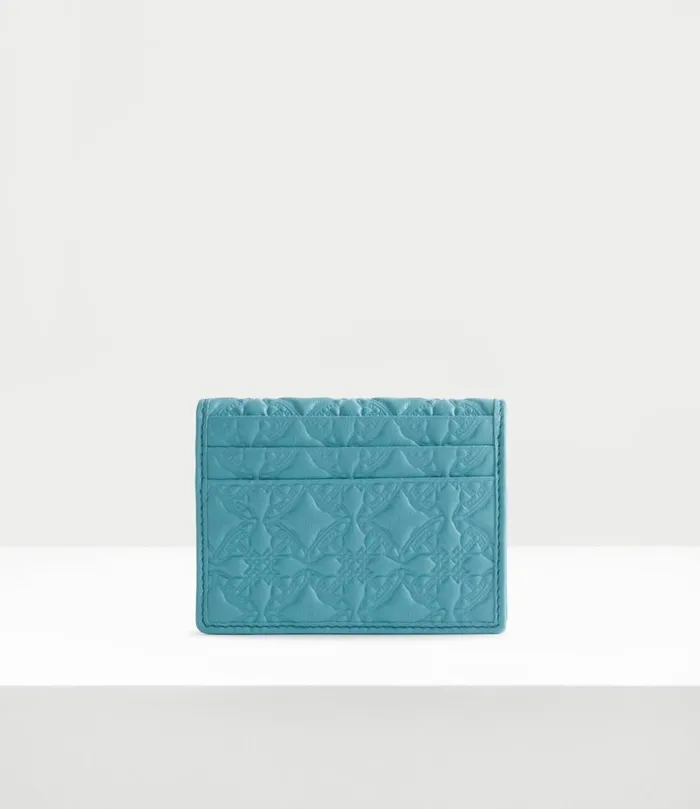 Wallets Men Vivienne Westwood Embossed Man Card Holder In Blue