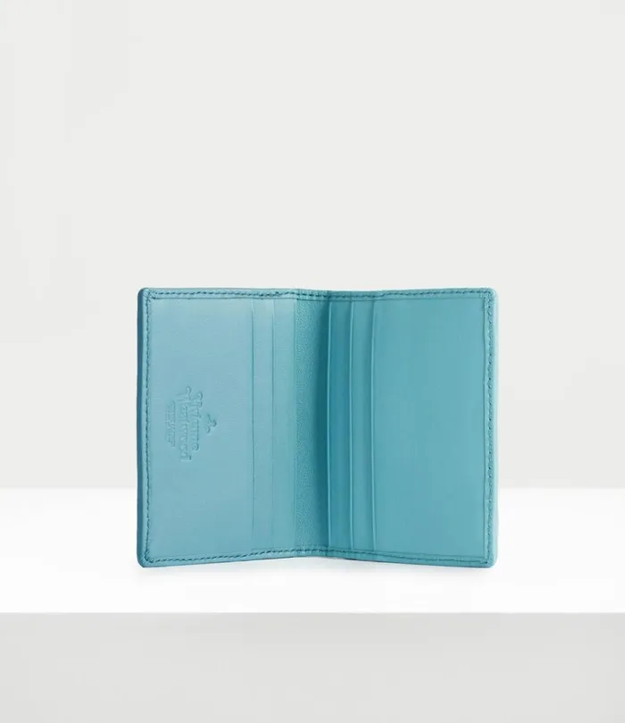 Wallets Men Vivienne Westwood Embossed Man Card Holder In Blue