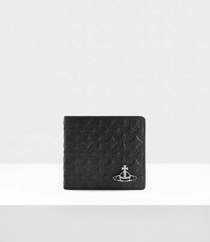 Wallets Men Vivienne Westwood Embossed Man Wallet With Coin Pocket In Black