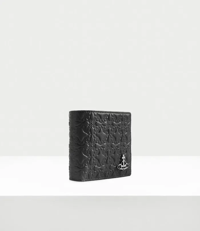 Wallets Men Vivienne Westwood Embossed Man Wallet With Coin Pocket In Black