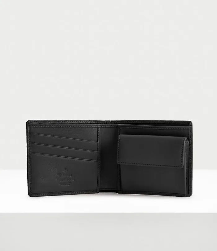 Wallets Men Vivienne Westwood Embossed Man Wallet With Coin Pocket In Black