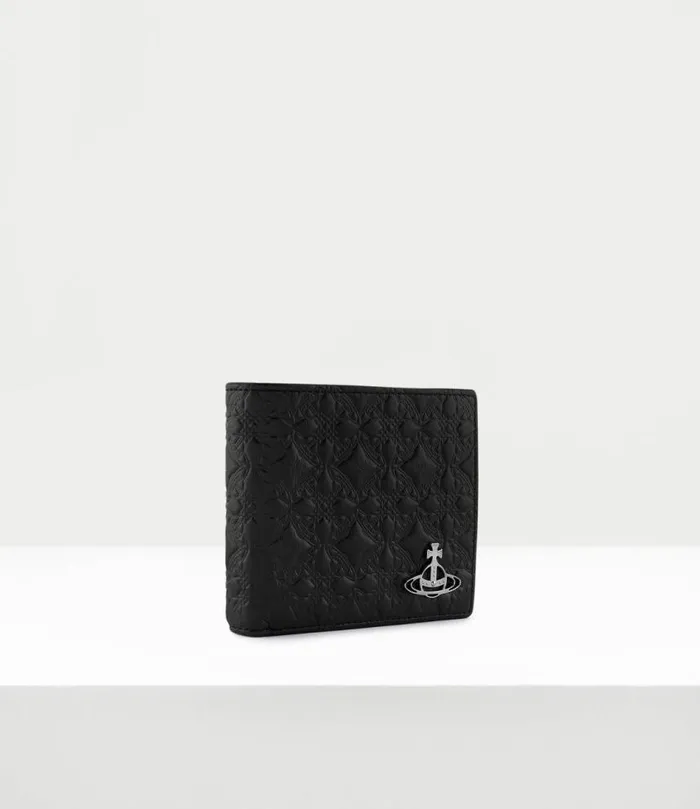 Wallets Men Vivienne Westwood Embossed Man Wallet With Coin Purse In Black