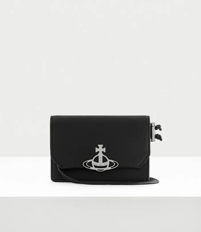 Wallets Men Vivienne Westwood ReVegan Card Holder In Black