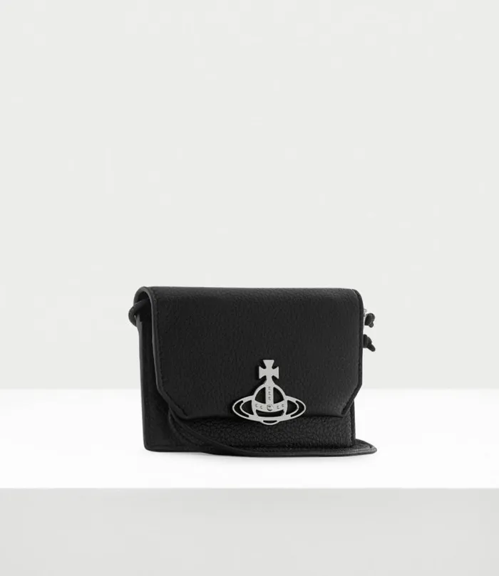 Wallets Men Vivienne Westwood ReVegan Card Holder In Black