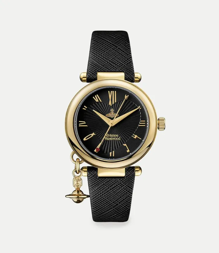 Watches WomenMen Vivienne Westwood Orb Heart Watch In SilverBlack