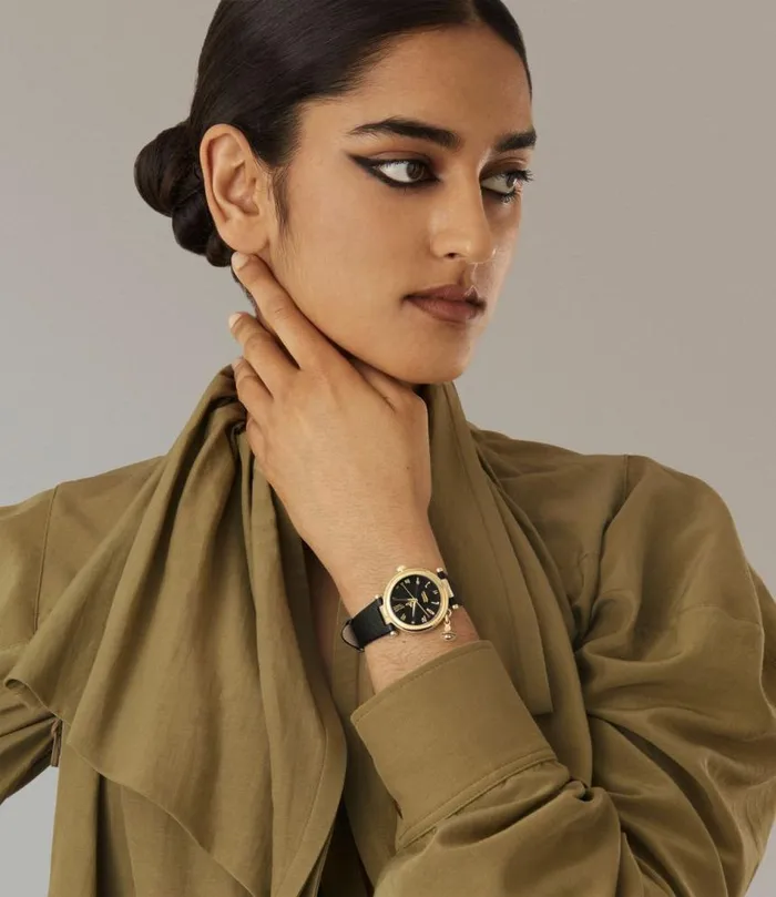 Watches WomenMen Vivienne Westwood Orb Heart Watch In SilverBlack