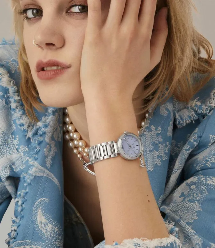 Watches WomenMen Vivienne Westwood Poplar Watch In BlueSilver