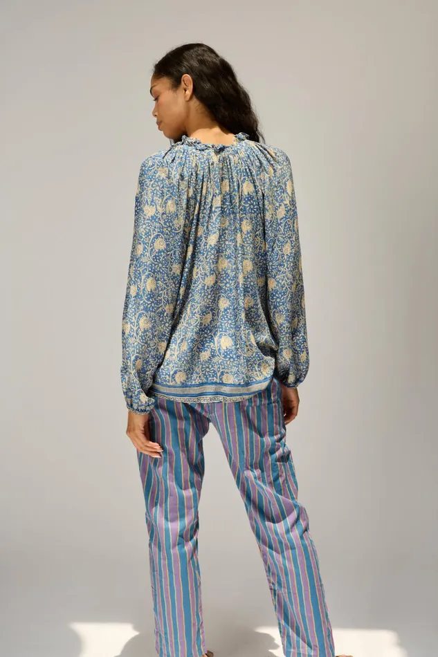 William Pant Men039s Batik Stripe Lavender Men Natalie Martin