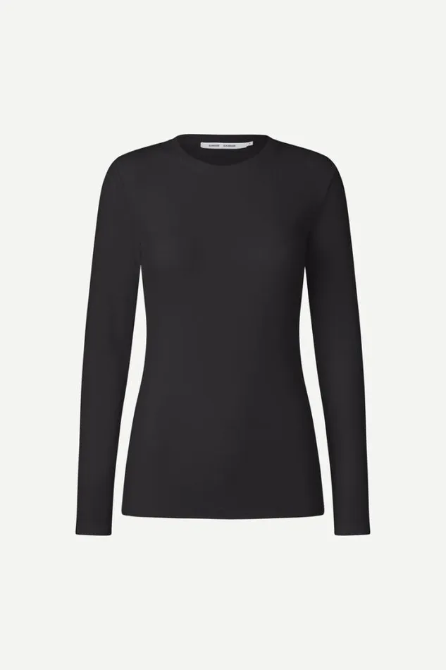 Woman Alexa Ls 7542 Black Samse Samse Tshirts