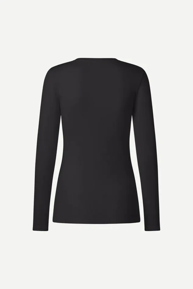 Woman Alexa Ls 7542 Black Samse Samse Tshirts